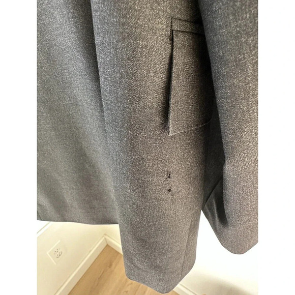 J CREW Ludlow‎ Loro Piana Super 120s Wool Charcoal Grey 40R Blazer Suit Jacket - Picture 7 of 11